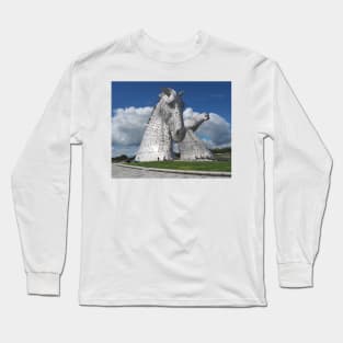 The Kelpies , Helix Park , Falkirk Long Sleeve T-Shirt